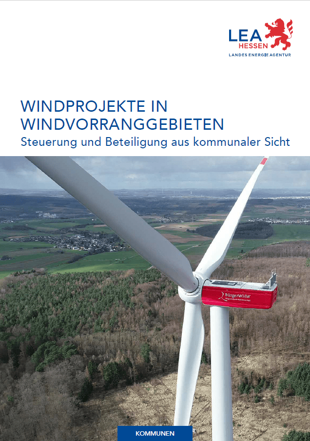 Titelblatt Infopapier Windenergieprojekte