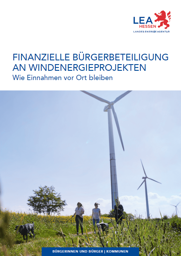 Titelblatt Infopapier Windenergieprojekte